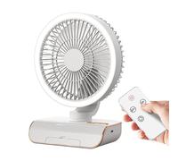 Fan della stanza tranquilla | Fan di ricarica USB | della stanza con telecomando | Forniture per il clima caldo | di regolazione del volume | Potente flusso d'aria per camera da letto, comodin