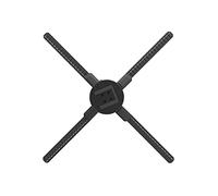Fan dell'ologramma Macchina pubblicitaria olografica Schermo della ventola 3D ad occhio 3D 52 cm con WIFI Mobile App. Decorazioni for la parte di controllo Immaginazione girevole Video olografico