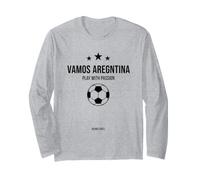 Fan di Calcio 2026 Vamos Aregntina Gioca con Passione Maglia a Manica