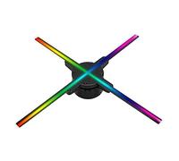 Fan di ologramma 3D Fan del proiettore ologramma WiFi 3D olografico RGB0805 LED. Decorazioni for feste Holograms Fan di annunci pubblicitari Rotating Imagin 56cm Proiettore di Natale olografico