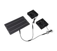 Fan di Scarico A Doppio Scarico Ad Energia Solare, ABS Monocristalline Silicon Greenhouse Solar Van Energy Efficient Efficiet Eco Friendly Tempe A Resoconto per Capannoni