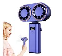 Fan Di Tasca Ricaricabile | Mini Ventola Elettrica Per Ventole Portatile Ricaricabile, Display Digitale Per Esterni Esternali Per Escursioni Per Festival Da Campeggio Interno