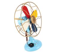 Fan di Tavolo Vintage Stile retrò Colori Squisiti in Metallo Ampia Base Antichi Decorazioni per Ventole per la Decorazione del Corridoio in Vetrina