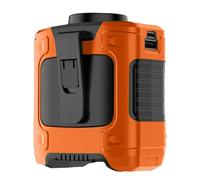 Fan Di Una Ventola Montata In Vita, Ventola In Vita Portatile, Dispositivo Di Raffreddamento Personale, Batteria Ricaricabile Da 5000MAH, Funzione Di Luce A LED, Arancione/verde Per Uso Notturno, Lavo