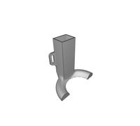 Fan Duct for E3D V6 Tech2C X-Carriage Adjustable Height Semi-Circular Design