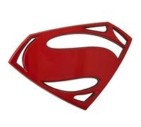 Fan Emblems Distintivo per Auto Superman 3D - Logo Batman v Superman: Dawn of Justice (Red Chrome)