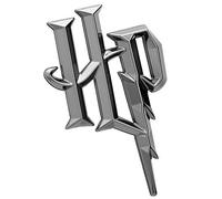 Fan Emblems Harry Potter Distintivo per auto 3D HP Simbolo (Nero Cromo)