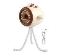Fan For Stroller - Stroller Fan | 3 Wind Speed Rotatable | Quiet Handheld Fan | Rotatable LED Light For Kids Teens Adults Travelers Daycare Daily Walks Summer Travel Beach Park Shopping Camping Home