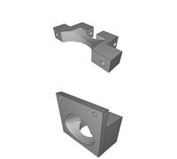 Fan Holder for FLSun Kossel Mini 3D Printer Hotend Cooling System