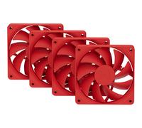 HYTE FAN- -FA12-RR-4 sistema di raffreddamento per computer Processore Ventilatore 12 cm Rosso 4 pz