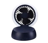 Fan Mini Night Light Mushroom Light USB Charging Office Desktop Portable Desktop Small Fan (Color : C) (A)