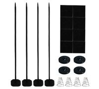 Fan Mounting Kit, Radiator Fan Ties, Cooling Strap Set, Push Through Design, Secure Vibration Dampening, Vehicle Installation Suv Truck, 8.85x0.9x0.78 Inches, Black, 1 Set