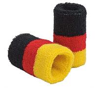 Fan-O-Menal Frottee-Pulswärmer Polsino - Germania - 77887 Schwarzrosso-Giallo