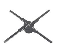 Fan Ologramma 3D 512 Perline LED 1600x512P Display Pubblicitario Olografico 3D con Scheda di Memoria Integrata da 8 GB per Negozio (Spina europea)