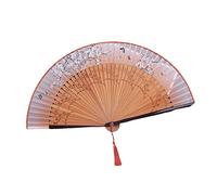 Fan piegato Ventagli pieghevoli, graziosi ventagli pieghevoli a mano, cinese, giapponese, vintage, bambù e seta