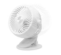 Fan portatile | Clip da 7,68 pollici sulla ventola | ABS USB Desk Fans-Silent Airflow ricaricabile a 5 marce con regolazione a 720 °, adatto ai viaggi leggeri per il campeggio della