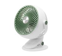 Fan portatile | Clip da 7,68 pollici sulla ventola | ABS USB Desk Fans-Silent Airflow ricaricabile a 5 marce con regolazione a 720 °, adatto ai viaggi leggeri per il campeggio della