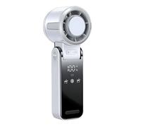 Fan Portatile | Ventile Per Collo Portatile Con Display Digitale E Impostazioni A Più Velocità | Dispositivo Di Raffreddamento Silenzioso Per Il Risparmio Energetico Per Uso Esterno, Studio, Palestra,