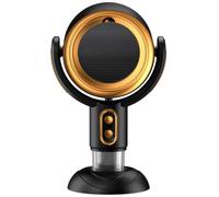 Fan Smokeaway, Purificatore interno Portatile Oro Nero, Scarico Hotpot Bbq, Filtro aria da tavolo Fumatori compatti, 2400Ma Batteria ricaricabile