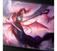 Ultra PRO - Commander Series #5 - Three Color Wedge - Kaalia (Fan-Voted) Tappetino da gioco nero cucito per Magic: The Gathering | Utilizzare come tappetino per mouse, tappetino da scrivania, protegge