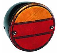 Fanale alogeno posteriore Ama Ø115mm Sx con 4 funzioni Made in Italy