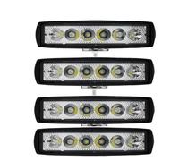 Fanale Anteriore 1/2/4 Pezzi Per Più Scene LED Striscia Luce Lavoro Forma Barra Luminosa 6000K Faretto Bianco Fuoristrada Luce Per Auto IP67 Ricambi Auto Lumen: 2800LM Faro Principale Fari(4 pezzi)