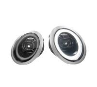 Fanale Anteriore a LED 2 Pezzi Adatto per BMW,Adatto per Mini e Cooper R50 R52 R53 Gruppo Ottico Anteriore a LED 01-07 Indicatore di direzione DRL Ambra aggiornato (2 Pezzi cromati)