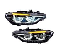 Fanale Anteriore Coppia Di Fari Per Auto Per BMW Serie 3 2013-2019 F30 F35 F80 LED Fari Dinamici DRL Halo Angel Eyes Lente Del Proiettore Fari Fanali Anteriori(Xenon)