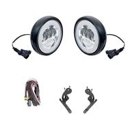 Fanale Anteriore Luci Diurne A LED DRL Rally Faro Di Guida 12V Per MINI Per Cooper R50 Faro Aggiuntivo Fari Anteriori Moto(Nero)