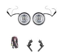 Fanale Anteriore Luci Diurne A LED DRL Rally Faro Di Guida 12V Per MINI Per Cooper R50 Faro Aggiuntivo Fari Anteriori Moto(Cromo)