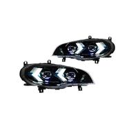 FANALE ANTERIORE Per BMW E70 Fari A LED 2007-2013 Per X5 DRL Indicatori Di Direzione Abbaglianti Angel Eye Proiettore Lente Faro Faro principale(LHD,2011-2013)