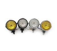 Fanale anteriore universale per moto, stile vintage, H4, adatto per Harley Chopper Sportster Softail Custom