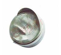 Fanale Assey Acciaio Cromato + Visiera per Royal Enfield Testina Classico