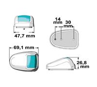 Fanale bianco led 360° Segnalazione - 1 PZ Osculati - 11.131.02 - 1113102