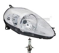 Fanale Destro Cromo H4 per Fiat Grande Punto 199_199 Incl. Osram Lampade