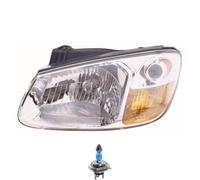 Fanale Destro Giallo Indicatore Cromo Incl. Osram Lampade H4 per Kia Cerato Ld