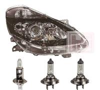 Fanale Destro per Renault Clio Bj 05/09- >> H7+H7+H1 Incl. Philips Lampade