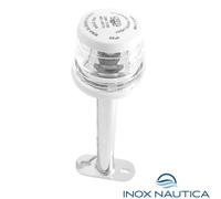 FANALE DI FONDA CON ASTA mm 200 INOX LUCE DI NAVIGAZIONE BIANCO BARCA
