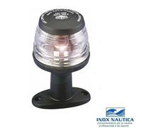 FANALE DI FONDA TESTA ALBERO 360° LUCE BIANCA DI VIA NERO h110 mm BARCA GOMMONE