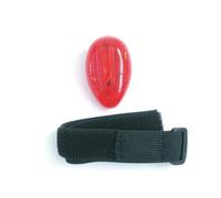 Fanale di sicurezza bici due LED rossi con fascia regolabile