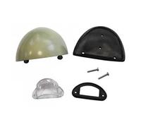 Fanale d'illuminazione targa posteriore cromata per Volkswagen Cox 58 ->63