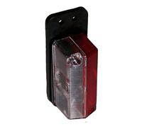 Fanale dingombro base gomma bianco/rosso - 1 PZ Osculati - 02.022.02 - 0202202