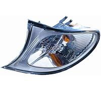 FANALE FANALINO ANT SX S/P PER BMW SERIE 3 E46 DAL 2001 CRYSTAL CORNICE CROM