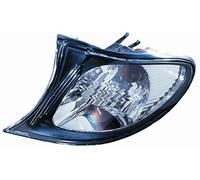 FANALE FANALINO ANT SX S/P PER BMW SERIE 3 E46 DAL 2001 CRYSTAL CORNICE NERA