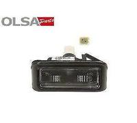 Fanale targa corpo nero bilaterale per Citroen Spacetourer 2 porte