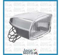Fanale Faro Anteriore BICI BICICLETTA Attacco Portapacchi Luce Nero / Cromato