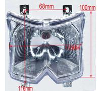 Fanale Faro Anteriore per Miniquad per Bambini Cobra 49cc 2 Tempi ATV