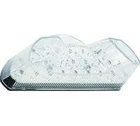 FANALE FARO POSTERIORE MOTO UNIVERSALE A LED STOP FRENO LUCE TARGA BLUST OMO