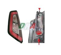 FANALE FARO POSTERIORE SINISTRO FIAT PUNTO EVO DAL 2012 FISSAGGIO PORTALAMPADA