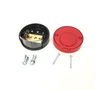 FANALE FARO POSTERIORE TONDO D. 6,5 CM DOPPIA LUCE TARGA MOTO ENDURO CROSS UNIVERSALE